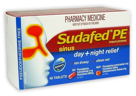 Sudafed PE Day + Night Relief Tablets 48