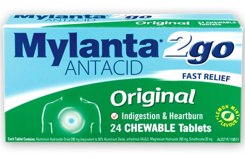 Mylanta 2Go Original Chewable Tablets 24