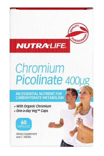 Nutralife Chromium Picolinate 400µg Capsules 60