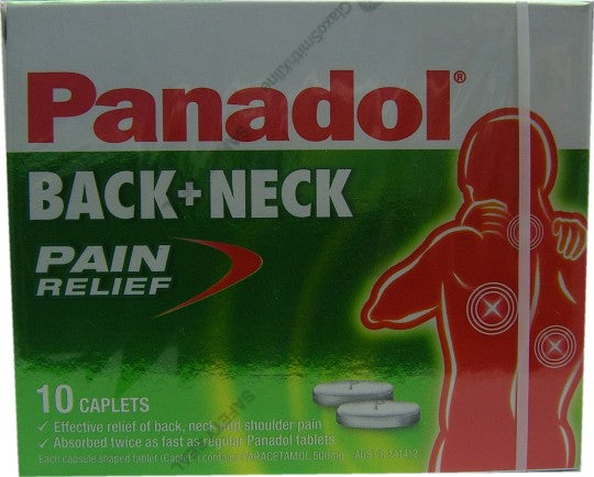 Panadol Back And Neck Pain Caplets 10
