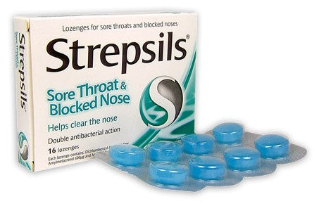 Strepsils Sore Throat & Blocked Nose Lozenges 16