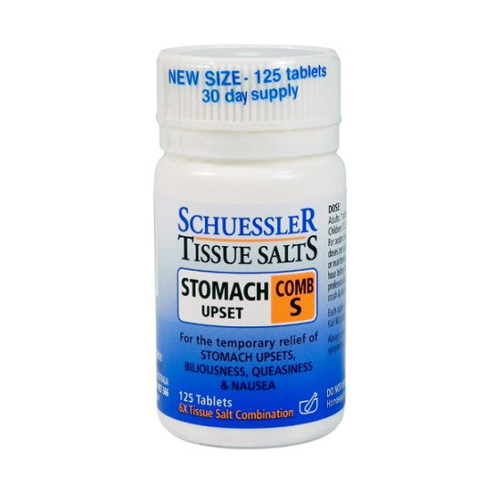 Schuessler Tissue Salt COMB S Upset Stomach Tablets 125