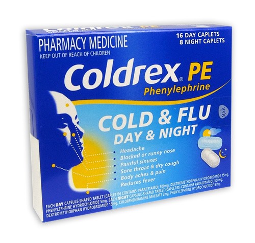 Coldrex PE Cold & Flu Day & Night Caplets 24