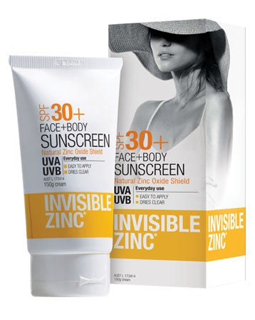 Invisible Zinc Face & Body Sunscreen 75g