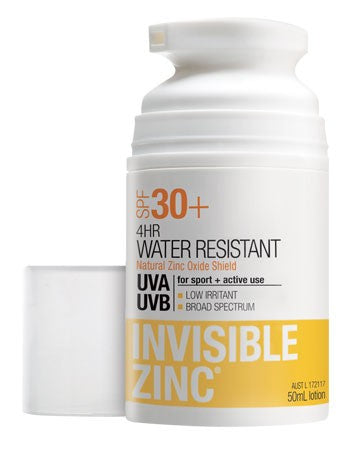 Invisible Zinc 4hr Waterproof SPF30+ 100ml