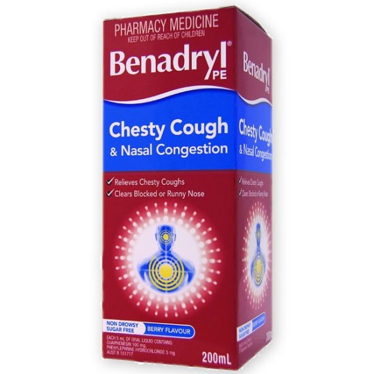 Benadryl PE Chesty Cough & Nasal Congestion 200ml