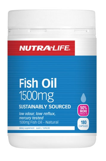 Nutralife Omega 3 Fish Oil 1500mg Capsules 180