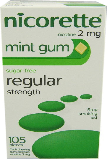 Nicorette Nicotine Gum 2mg Mint (105)