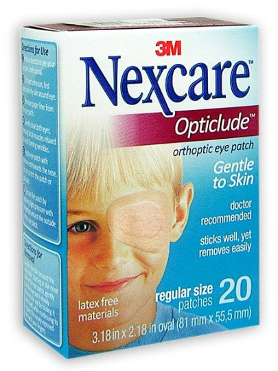 Nexcare Opticlude Regular Size Eye Patches 20