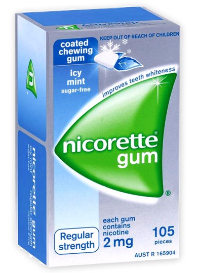 Nicorette Gum 2mg Icy Mint 105