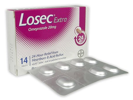 Losec Extra Strength 20mg Capsules 14