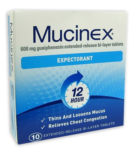 Mucinex Expectorant Extended-Release Bi-Layer Tablets 10