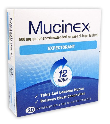 Mucinex Expectorant Extended-Release Bi-Layer Tablets 20