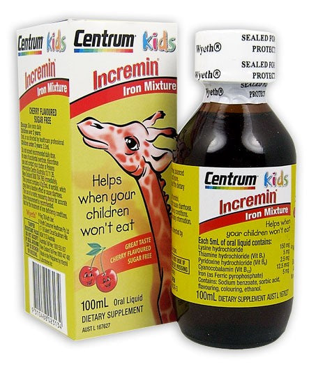 Incremin Iron Mixture Syrup for Kids 100ml