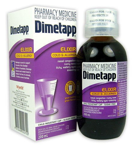 Dimetapp Cold & Allergy Elixir 200ml