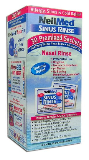 Neilmed sinus rinse saline nasal 120 sachets - Pharmacy & Health