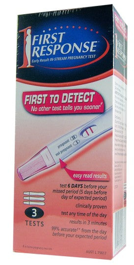 First Response In Stream Pregnancy Test (3 Tests)