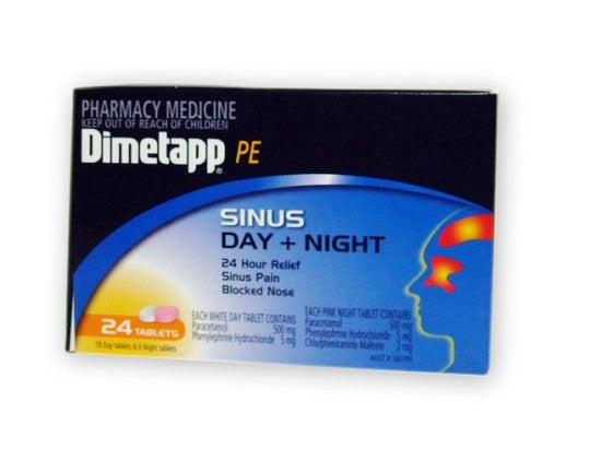 Dimetapp PE Sinus Day + Night Tablets 24