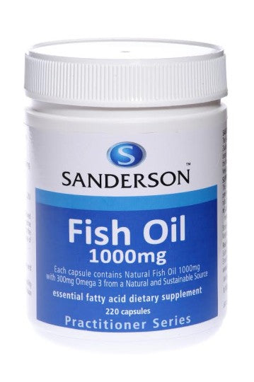 Sanderson Fish Oil 1000mg Capsules 220