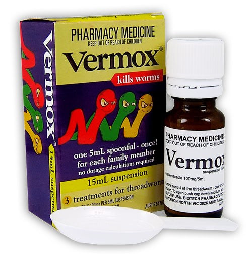 Vermox Suspension 100mg/5ml 15ml