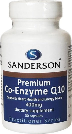 Sanderson Premium Co-Enzyme Q10 400mg Capsules 30