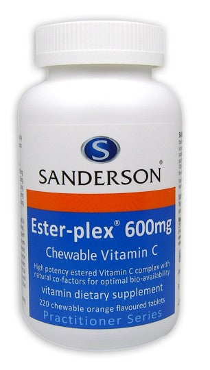 Sanderson Ester-plex 600mg Vitamin C Chewable Tablets 220