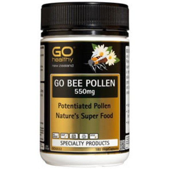 Go Bee Pollen 550mg VegeCaps 180