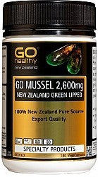 Go New Zealand Green Lipped Mussel 2600mg Capsules 180