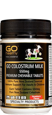 Go Colostrum Milk 550mg Chewable Tablets 120