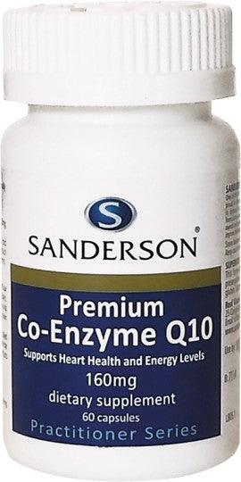 Sanderson Premium Co-Enzyme Q10 160mg Capsules 60