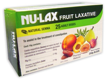 Nu-Lax Laxative Fruit Block 250g