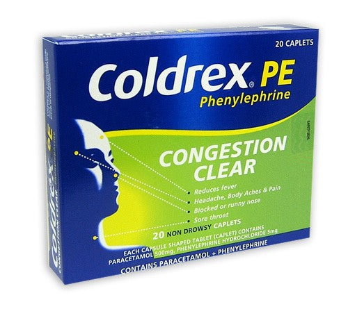 Coldrex PE Congestion Clear Caplets 20