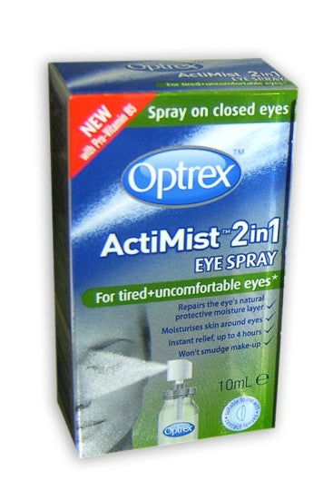 Optrex ActiMist 2in1 Eye Spray for tired + uncomfortable eyes 10ml