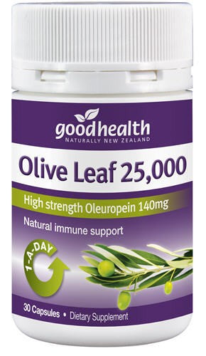 Good Health Olive Leaf 25000 Capsules 30