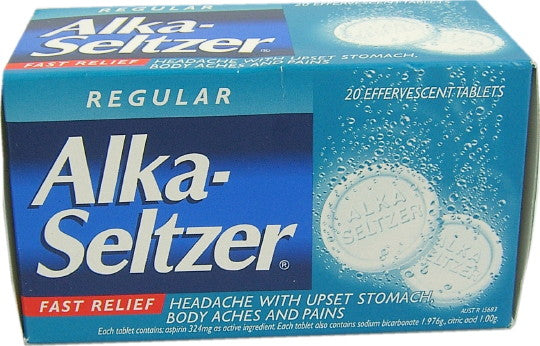 Alka-seltzer Effervescent Tablets Regular 20