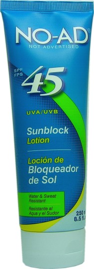 No-Ad Sunblock Lotion 250ml SPF 45