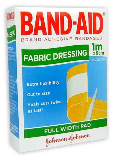Band-Aid Fabric Dressing 1m x 6cm