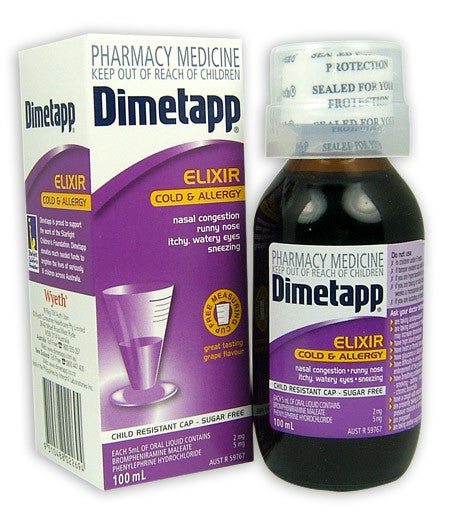 Dimetapp Cold & Allergy Elixir 100ml
