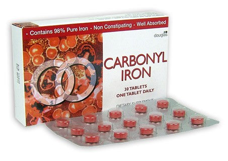 Carbonyl Iron 18mg Tablets 30