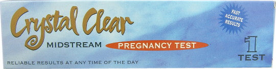 Crystal Clear Mid Stream Pregnancy Test- 1 Test