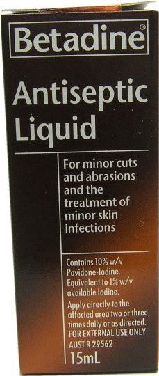 Betadine Antiseptic Liquid 15ml