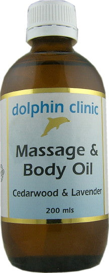 Dolphin Cedarwood and Lavender Massage & Body Oil 200ml