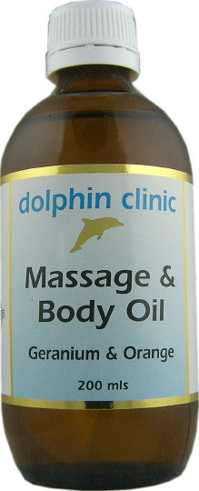 Dolphin Geranium & Orange Massage & Body Oil 200ml