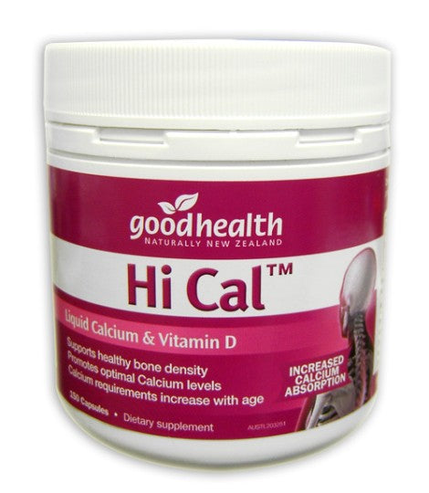 Good Health Hi cal Liquid Calcium and Vitamin D Capsules 150