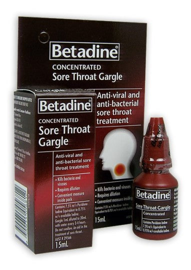 Betadine Concentrated Sore Throat gargle 15ml