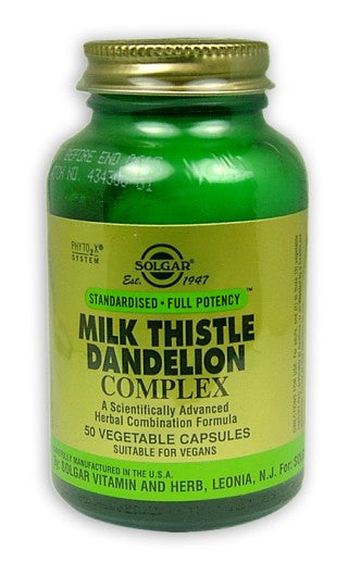 Solgar Milk Thistle Dandelion Complex Vegecaps 50