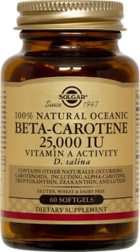 Solgar Oceanic Beta Carotene 25,000 IU Softgels 60