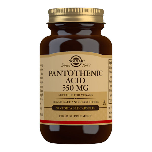 Solgar Pantothenic Acid 550mg Vegecaps 50