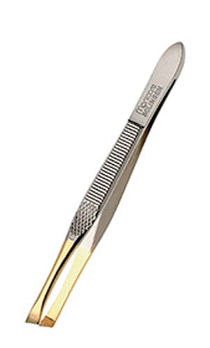 Manicare Slant Tweezers - Gold Tipped