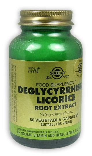 Solgar Deglycyrrhised Licorice Root Extr Vegecaps 60